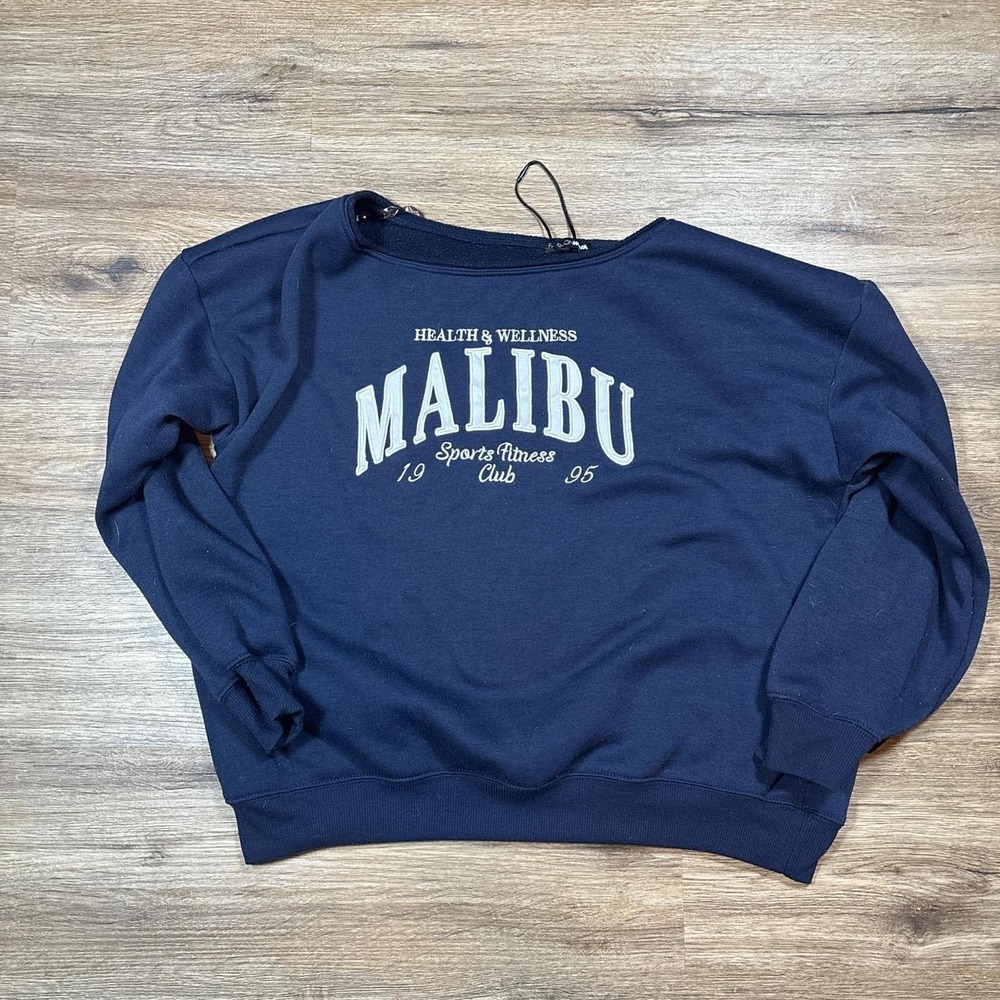 Navy blue Malibu sweatshirt